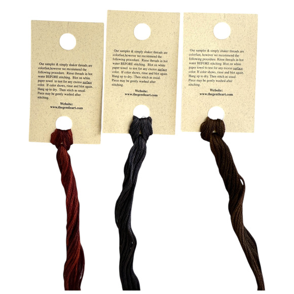 Colorfast Sampler Threads Lot of 10 Counted Embroidery Floss Simply Shaker New - Picture 5 of 7